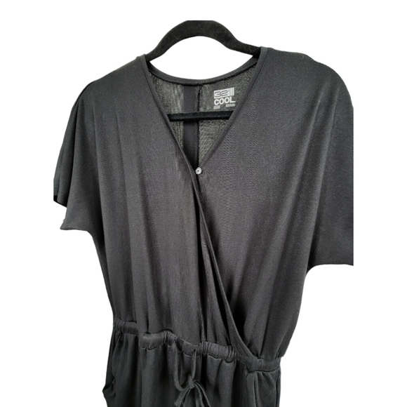 32 DEGREES Jersey Knit Black V Neck Shorts Romper Sz XS - Picture 7 of 11